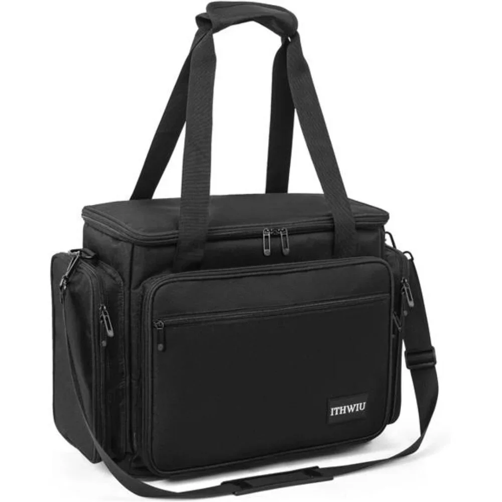 Sewing Machine Carrying Case with Multiple Storage Pockets for Accessories,